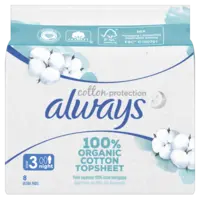 Always Organic cotton night maandverband