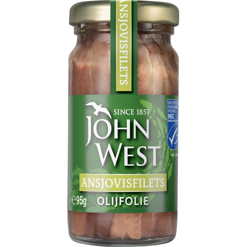Een afbeelding van John West Ansjovisfilets olijfolie