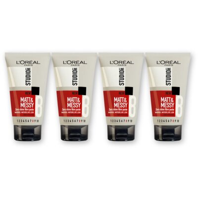 pdp-image-Studio Line Matt & Messy fibre paste 4-pack
