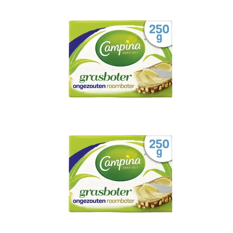 Campina Botergoud grasboter 2-pack