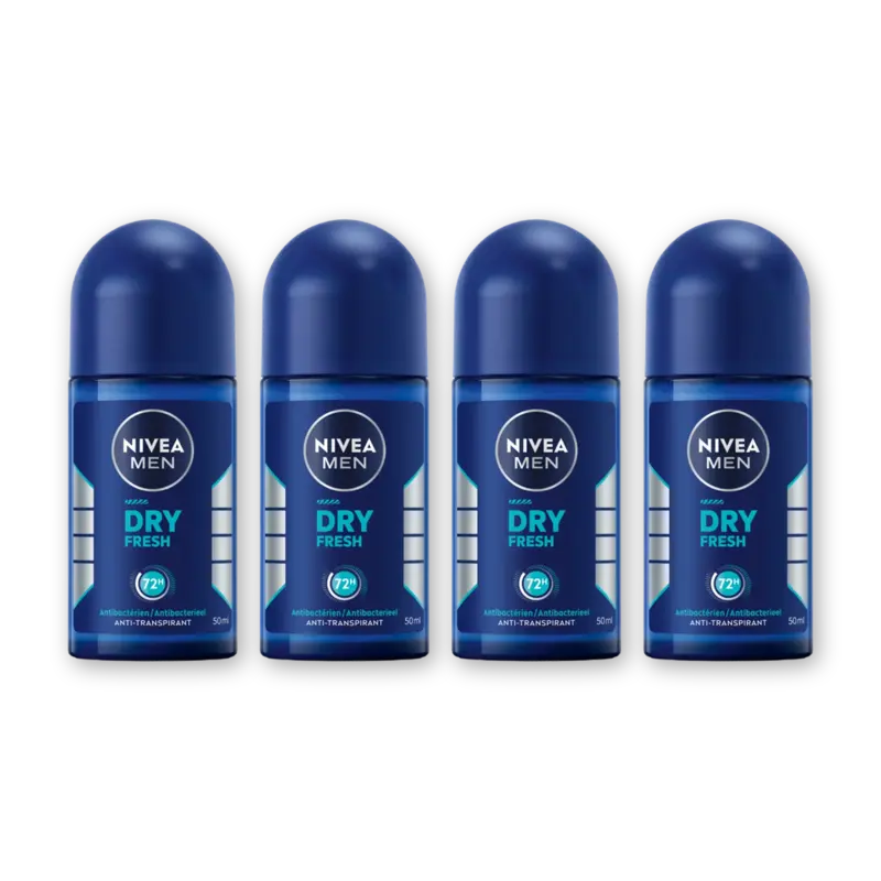 NIVEA Men dry fresh anti transpirant rol 4-pck