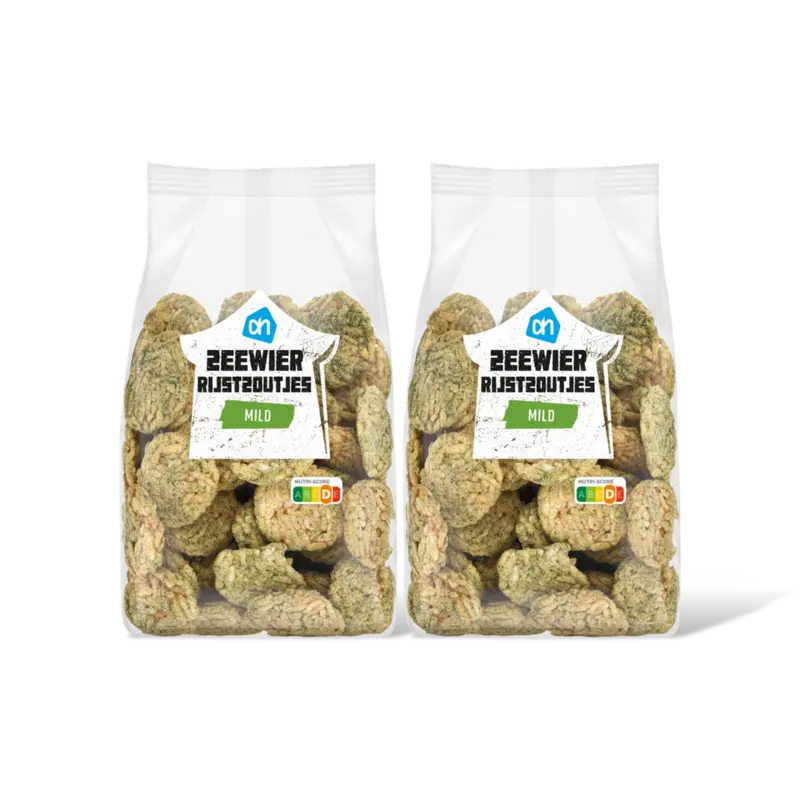 Zeewier rijstzoutjes mild 2-pack