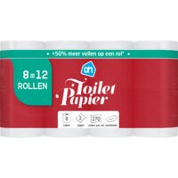 Een afbeelding van AH Toiletpapier 2-laags 8=12 rollen