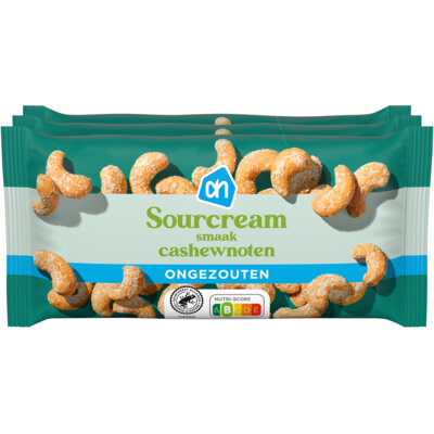 pdp-image-AH Sourcream cashewnoten ongezouten 3-pack