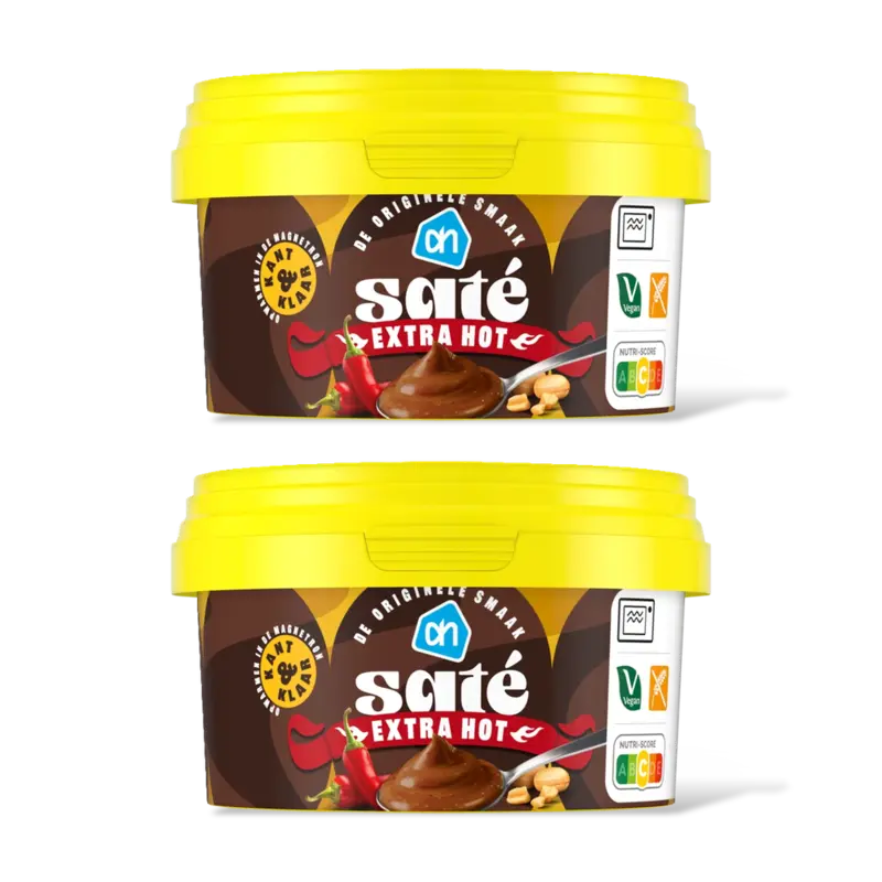 AH Sate saus extra hot 2-pack