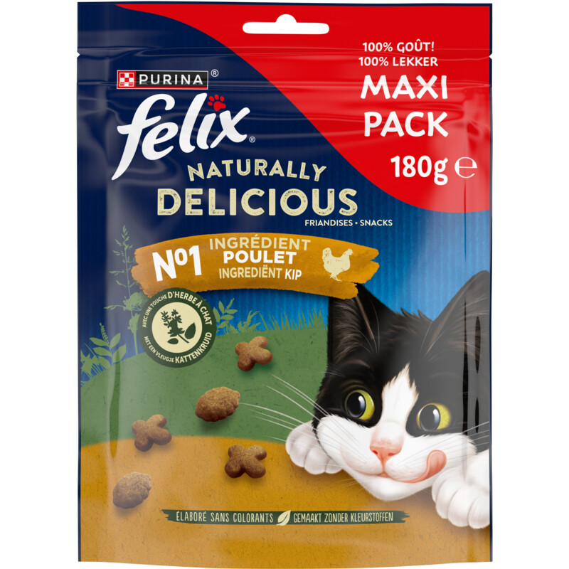 Een afbeelding van Felix Natuurlijk smakkelijke kattensnacks kip