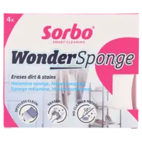 Sorbo Wonderspons gumt vlekken weg