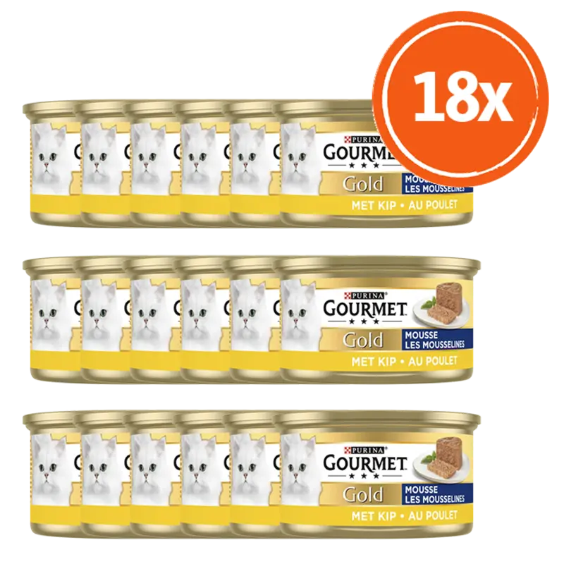 Gold mousse met kip 18-pack