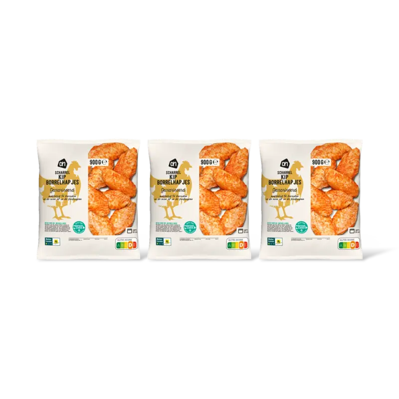 AH Scharrel kipborrelhapjes gemarineerd 3pk