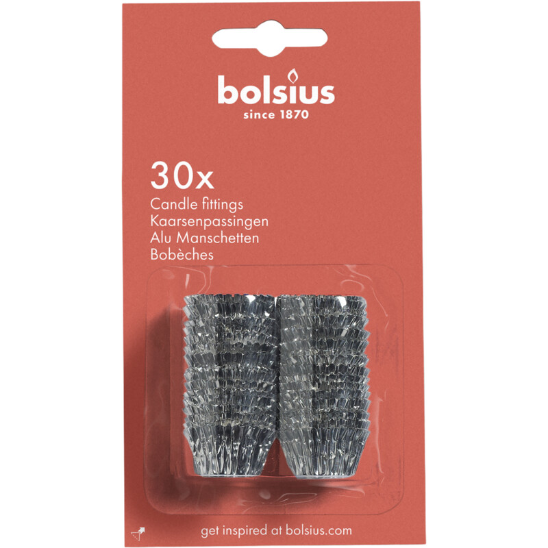 Een afbeelding van Bolsius Kaarsenpassingen zilver