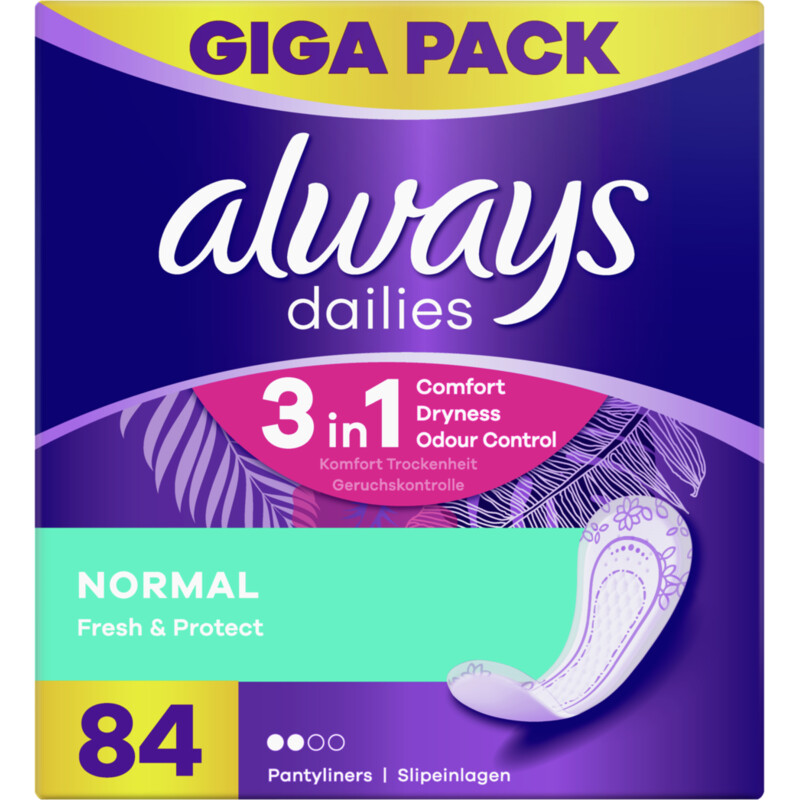 Een afbeelding van Always Fresh normal 0% perfume inlegkruisje