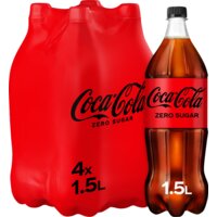Een afbeelding van Coca-Cola Zero sugar 4-pack
