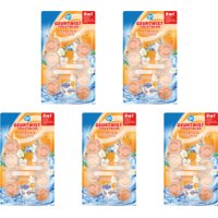 Een afbeelding van AH Geurtwist wcblok jasmijn & citrus 5-pack