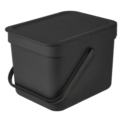 pdp-image-Brabantia Sort & go afvalemmer dark grey - 6 liter