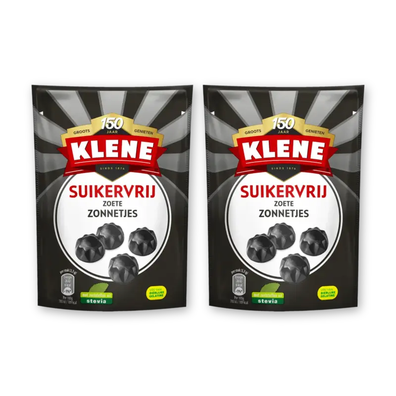 Klene Suikervrij zoete zonnetjes 2-pack