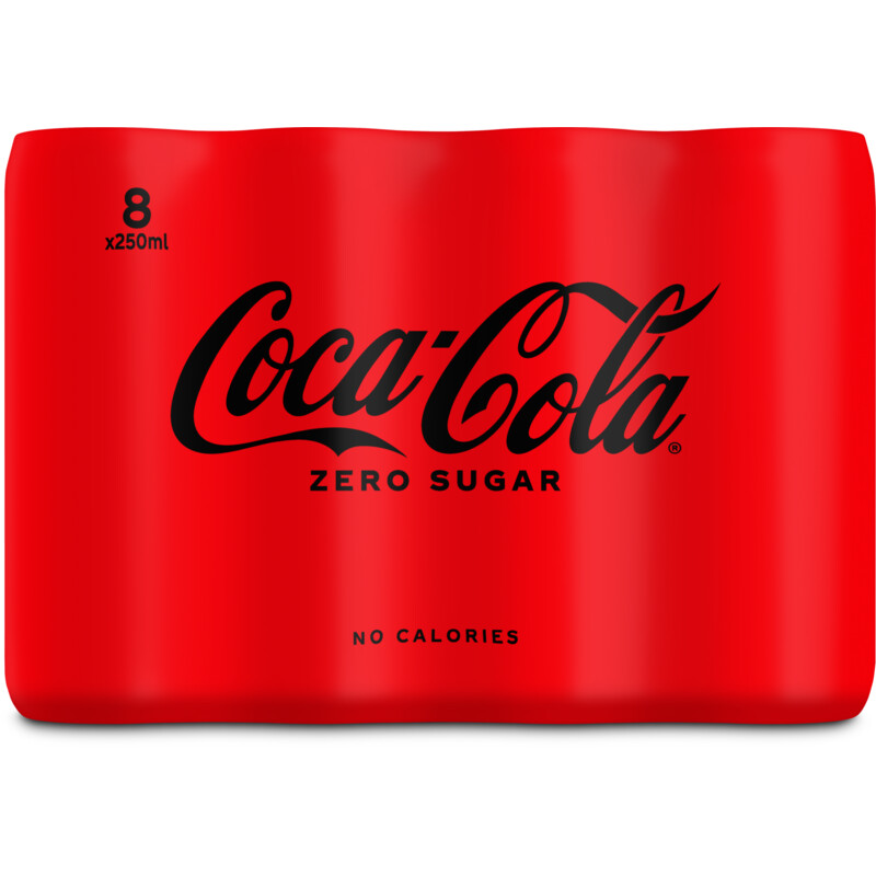 Een afbeelding van Coca-Cola Zero sugar 8-pack bel