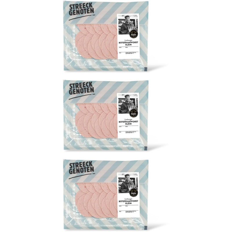 Streeckgenoten Boterhamworst klein 3-pack