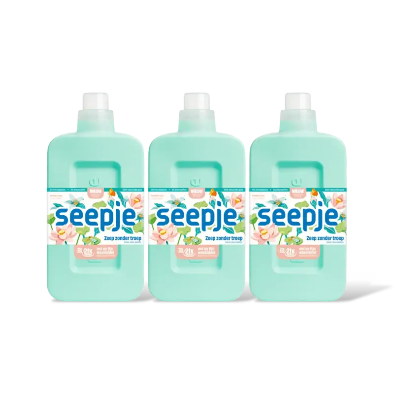 Seepje Wasmiddel wol en fijn vrolijke lotus 3pk