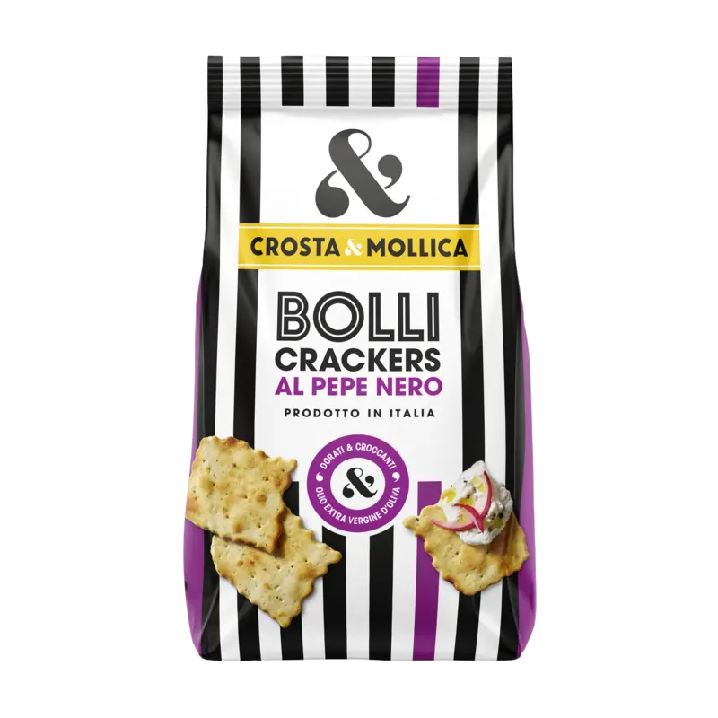 Crosta Mollica Bolli crackers zwarte peper