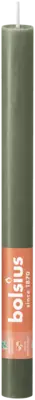 pdp-image-Bolsius Dinerkaars rustiek olijfgroen 27cm