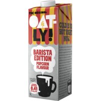 Een afbeelding van Oatly! Barista popcorn