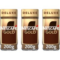 Een afbeelding van Nescafé Gold deluxe oploskoffie 3-pack