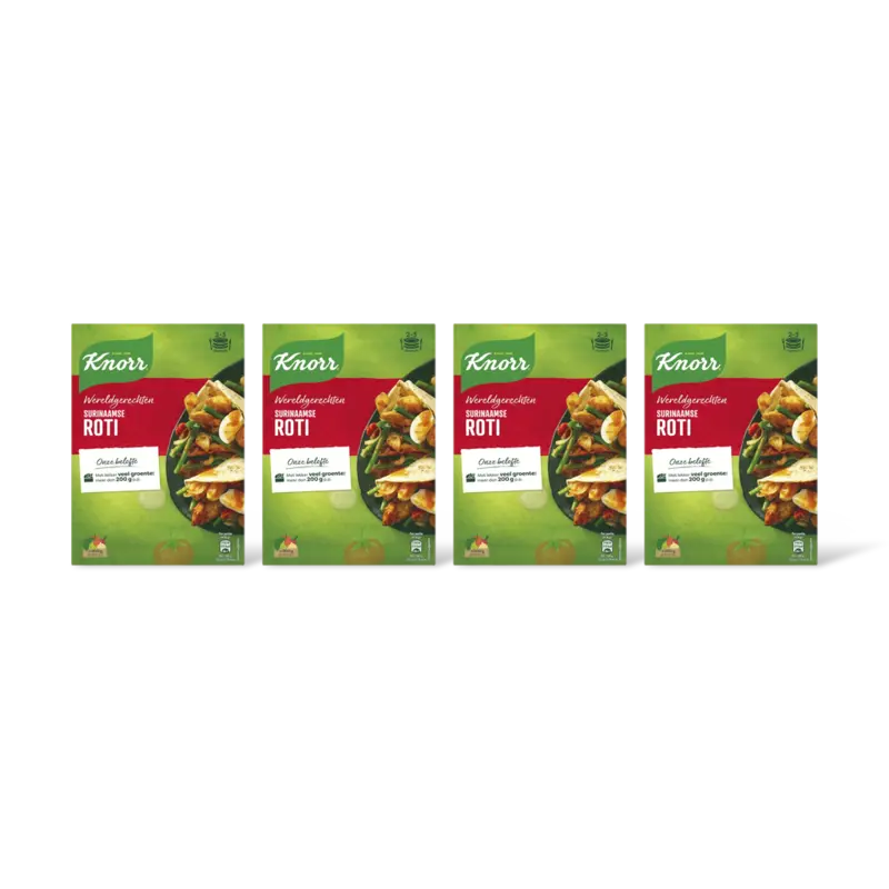 Knorr Wereldgerechten Surinaamse roti 4-pack