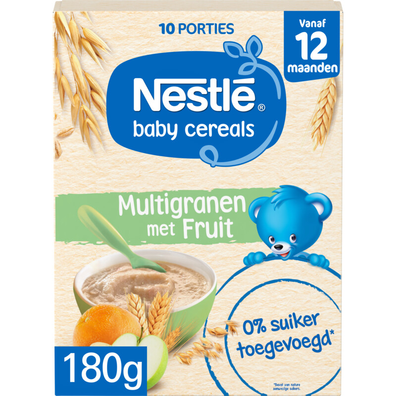 Een afbeelding van Nestlé Baby cereals multigranen met fruit 12m+