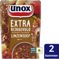 Een afbeelding van Unox Extra rijk gevulde linzensoep