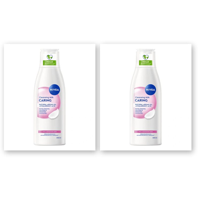 NIVEA Reinigingsmelk droge/gevoelige huid 2pk