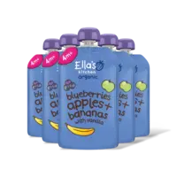 Ella's kitchen Blauwe bessen, appels, bananen 4m+ 5-pck