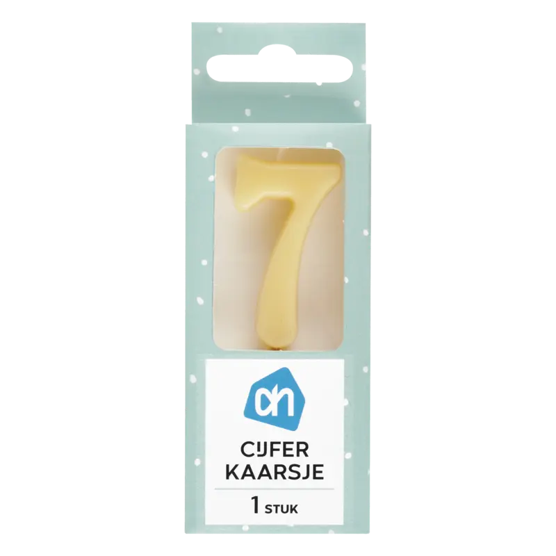AH Kaars cijfer 7 kleur