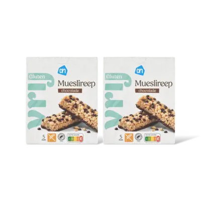 pdp-image-AH Glutenvrij Mueslireep chocolade 2-pack