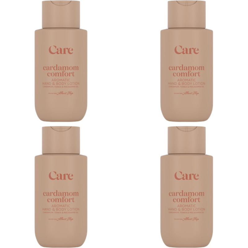 Een afbeelding van Care Cardamom hand & body lotion 4-pack
