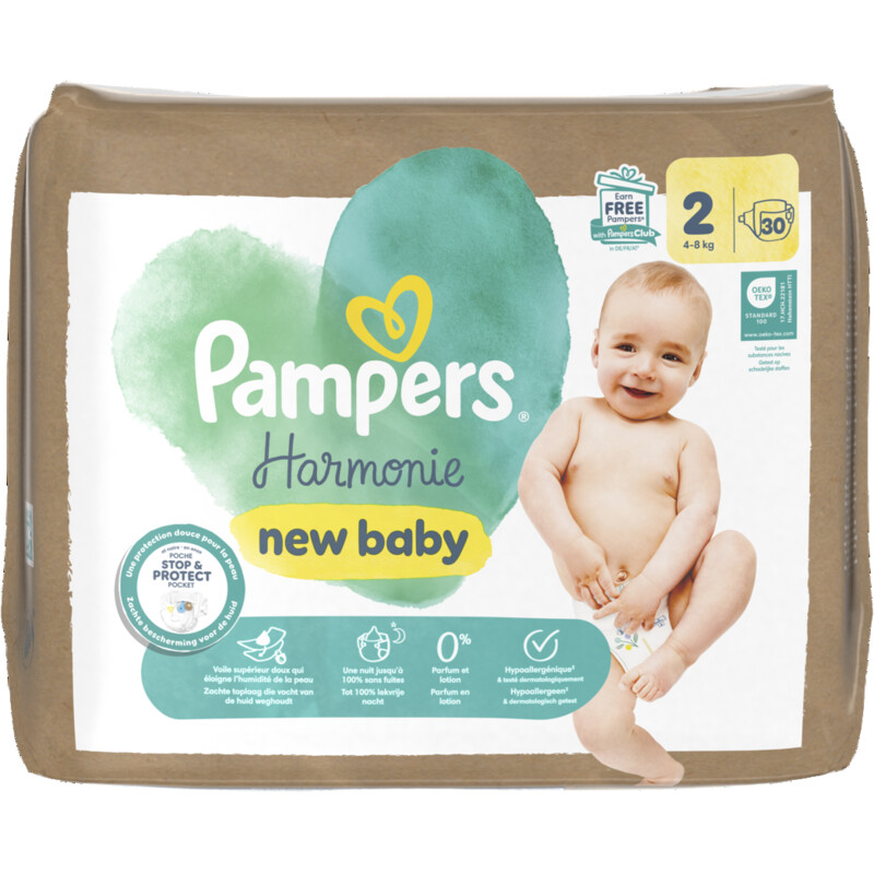 Een afbeelding van Pampers Harmonie luiers maat 2