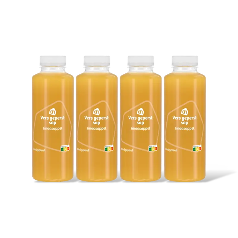 AH Vers geperst sap sinaasappel 4-pack