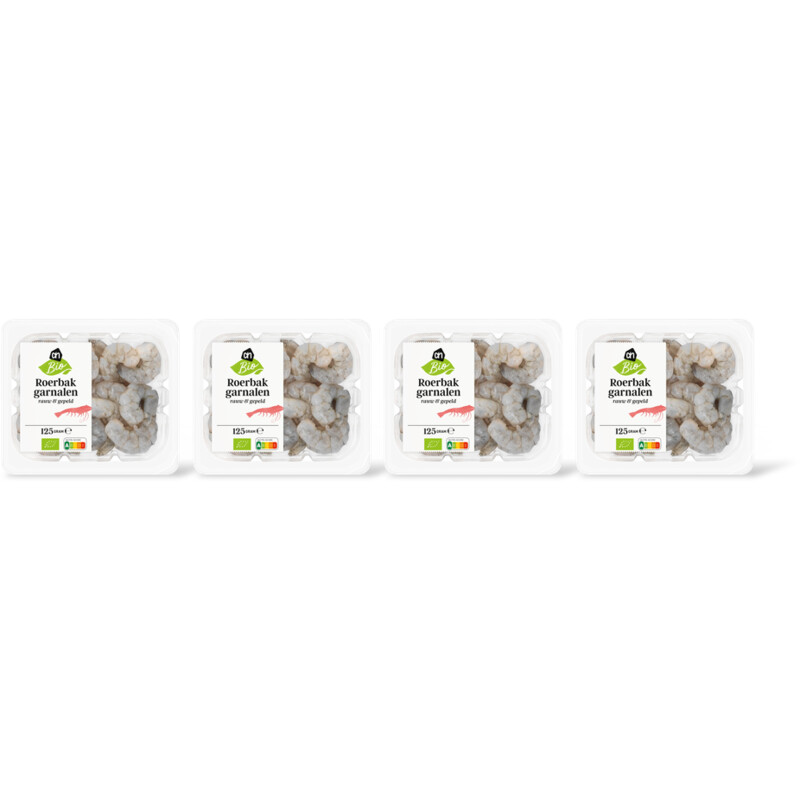 AH Biologisch Roerbakgarnalen 4-pack