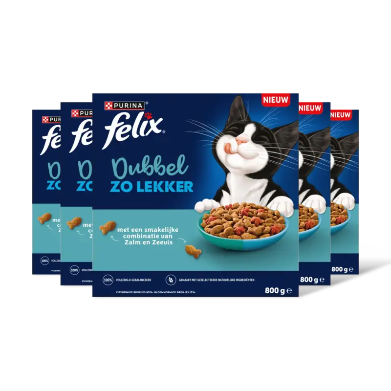 Felix Dubbel lekker zalm,zeevis,rode biet 5pk