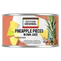 Fairtrade Original Ananas stukjes op eigen sap