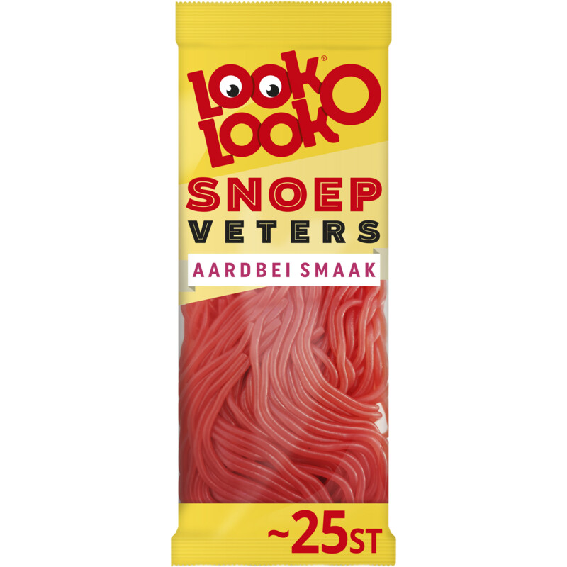 Een afbeelding van Look-O-Look Snoepveters aardbei smaak