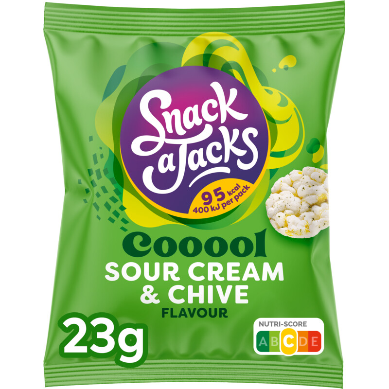 Een afbeelding van Snack a Jacks Crispies sour cream & chive