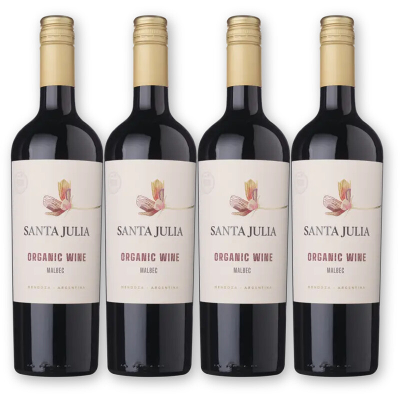 Santa Julia Santa Julia Malbec Organic 4 flessen