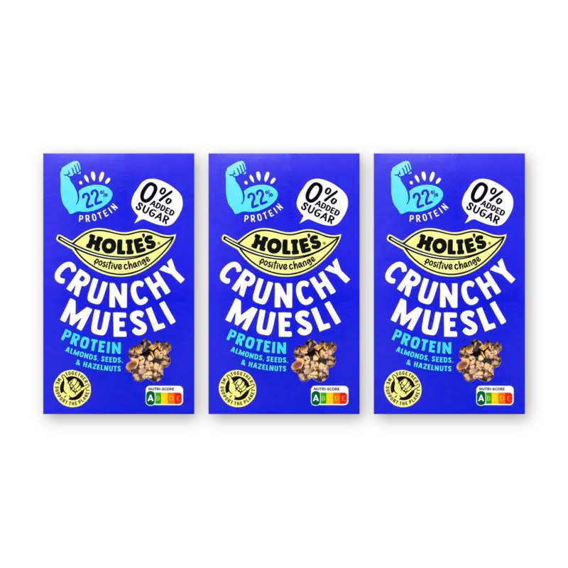 Holie's Crunchy muesli protein 3-pack