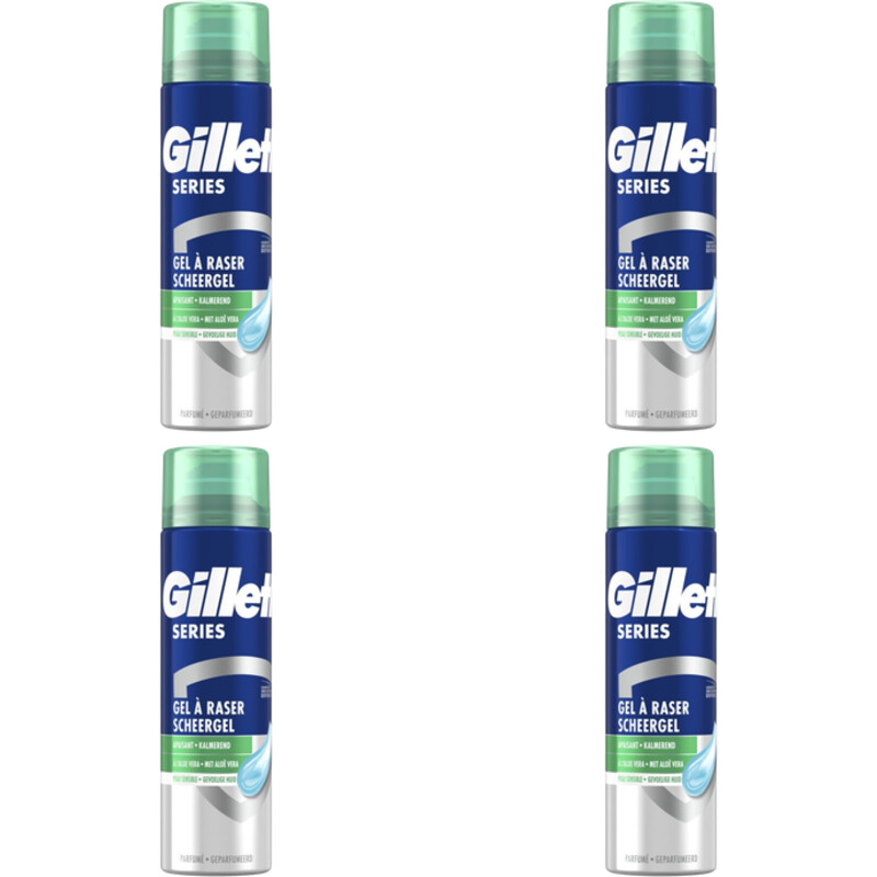 Gillette Series gevoelige huid scheergel 4-pack