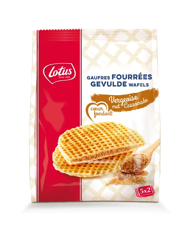 Lotus Gevulde wafel cassonade bel