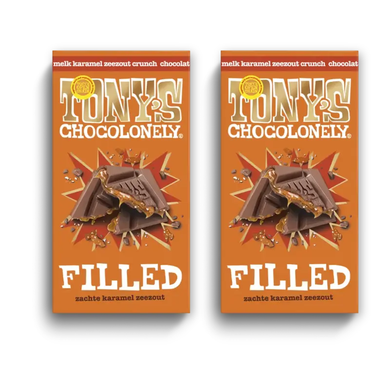 Filled melk karam zeezout crunch 2-pack