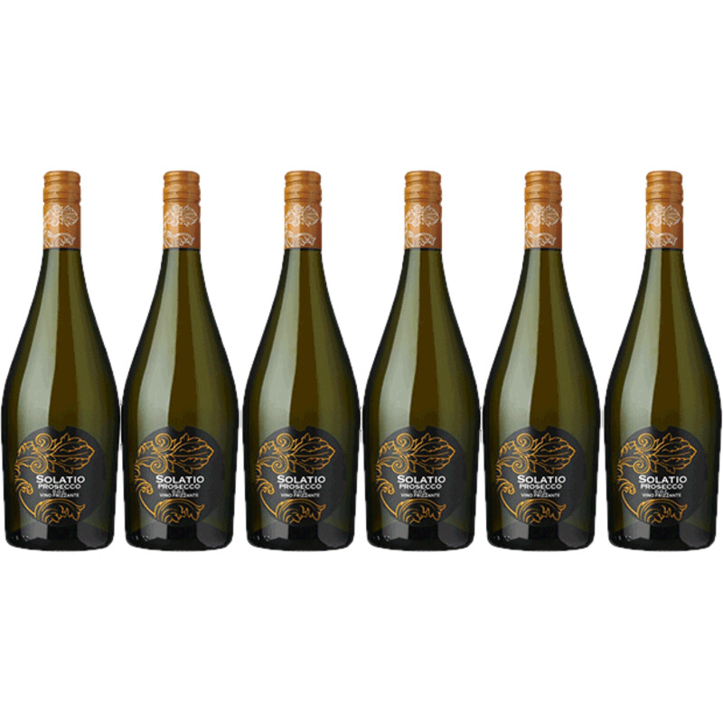 Een afbeelding van Solatio vino frizzante prosecco doc 6 flessen