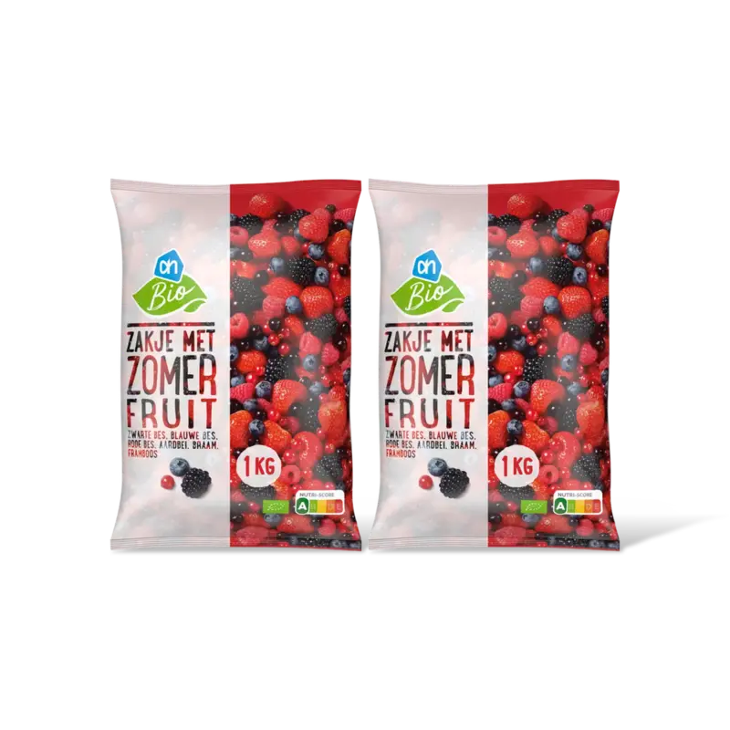 Zakje met zomer fruit 2-pack