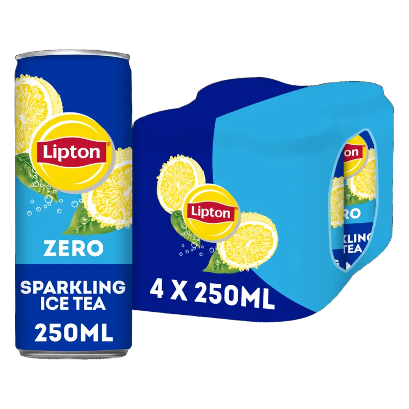 Lipton Ice tea sparkling zero sugar 4-pack