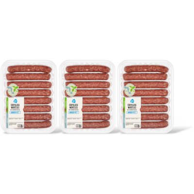 pdp-image-AH Chipolataworstjes minder vet 8 stuks 3pk